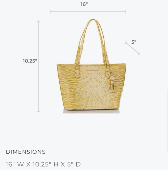 Brahmin Lemonade Medium Asher &  Wallet Set - Picture 16 of 16